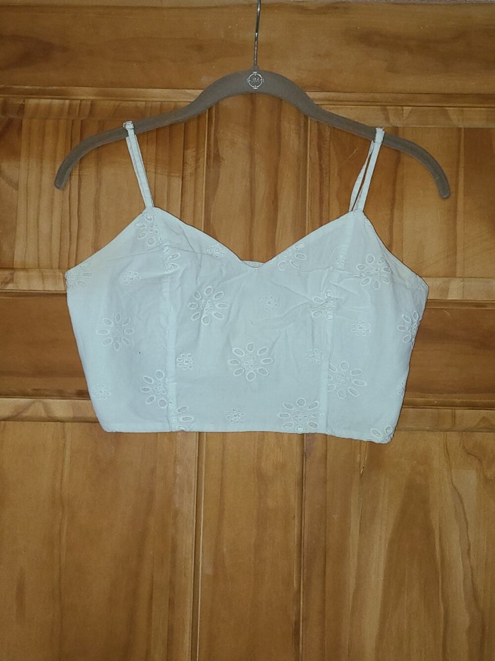 Universal Thread White Eyelet Tank Top